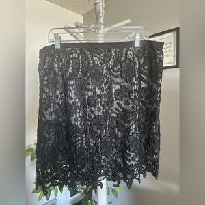 Monsoon Black Lace Skirt